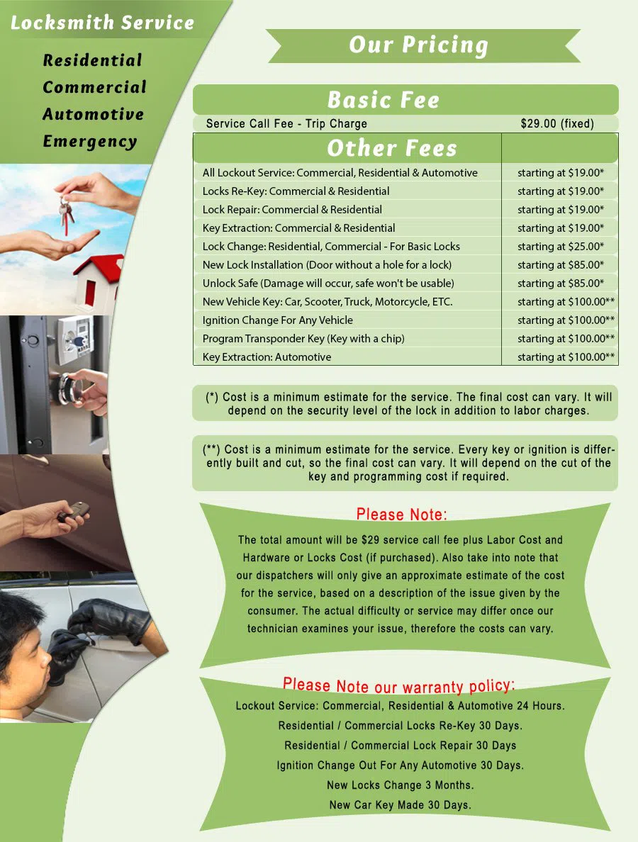 Bridgeport PA Locksmith Store Bridgeport, PA 484-272-2141 - price-list-c-22
